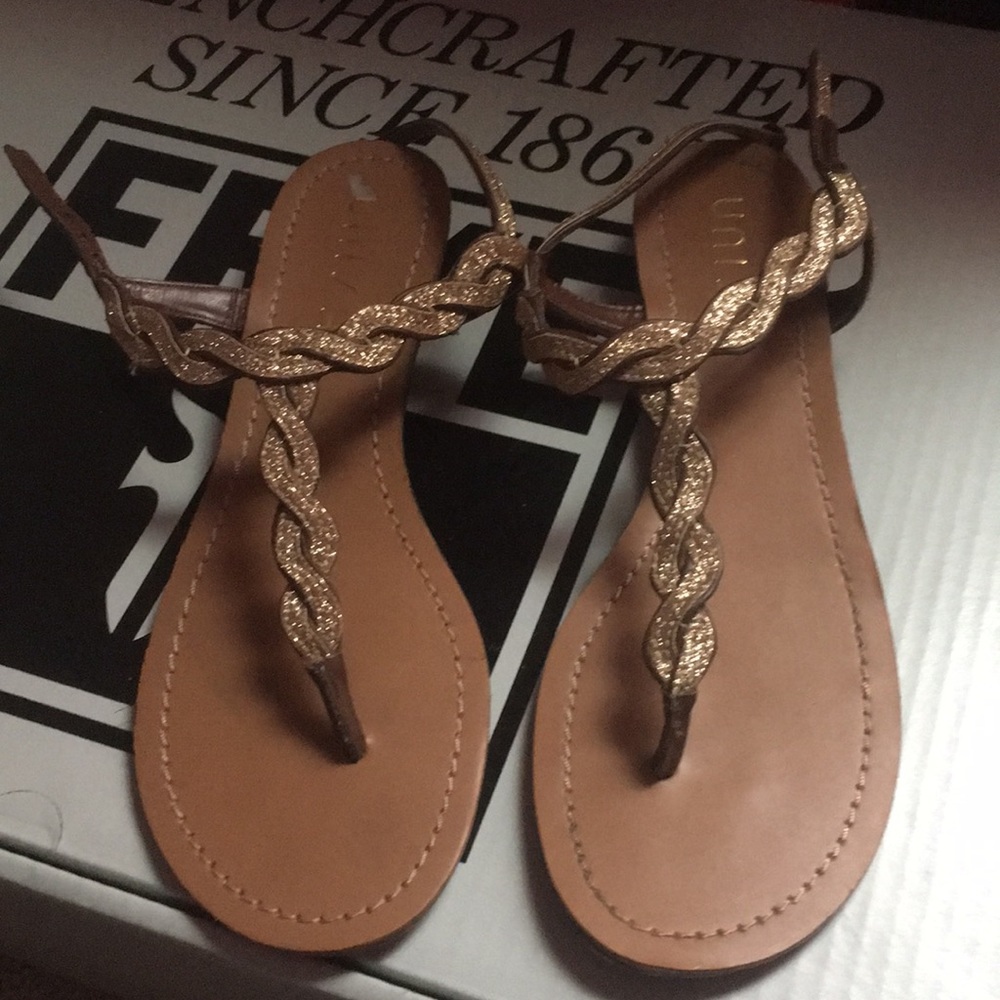 Brown and gold Sandals